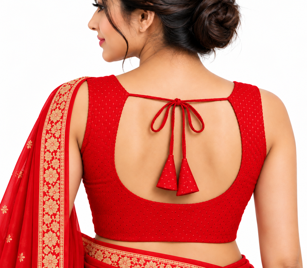 NIJER FASHION Sleeveless Readymade Stretchable Saree Blouse for Women