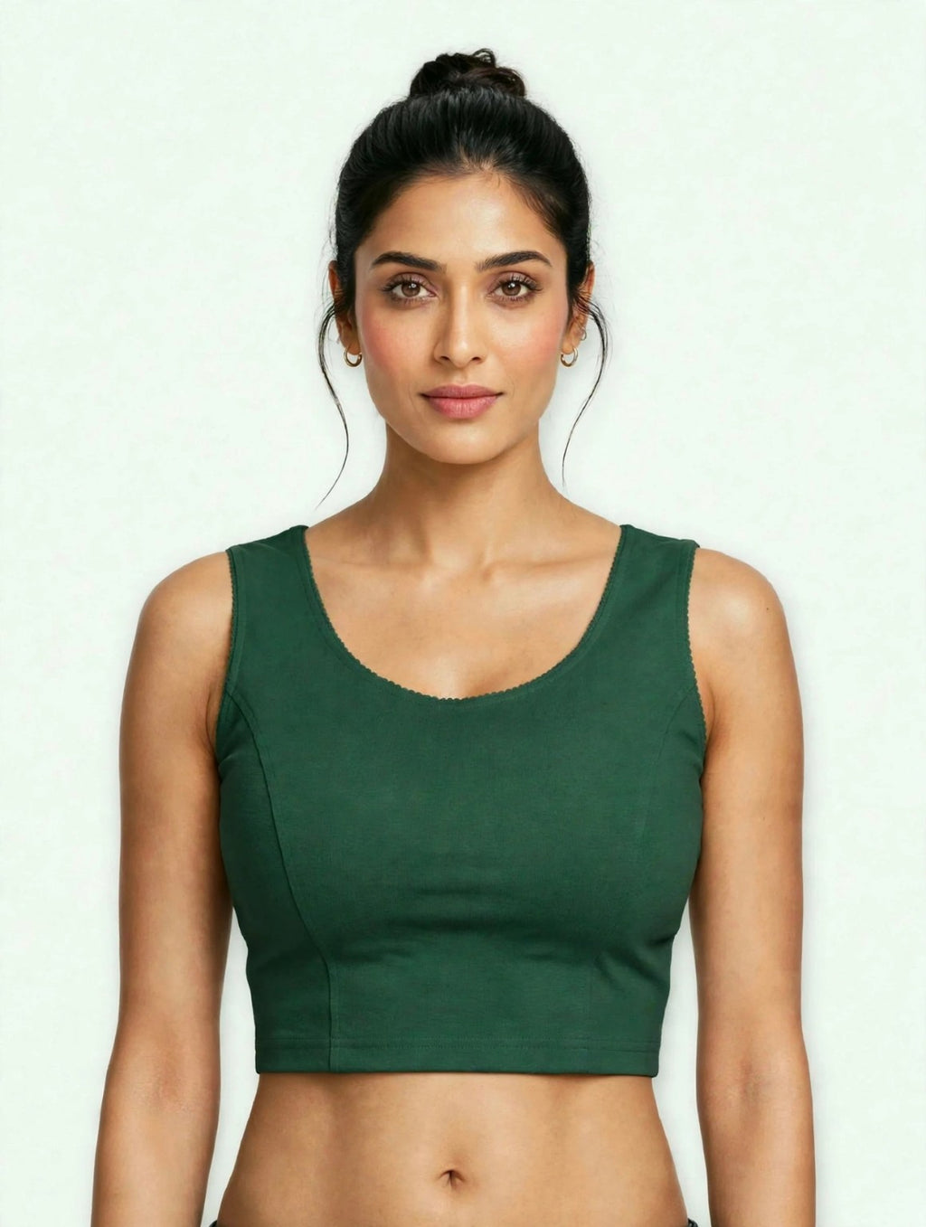 NIJER FASHION Women's Readymade Sleeveless Deep U Back Dori Saree Blouse