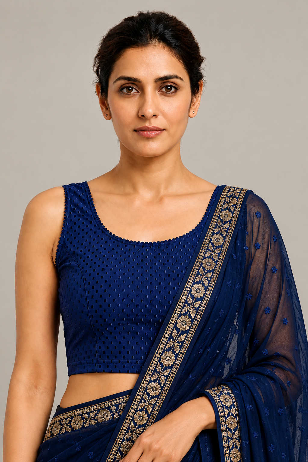 NIJER FASHION Sleeveless Readymade Stretchable Saree Blouse for Women